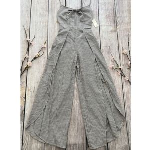 Japna, XS, Gray/white stripes jumpsuit